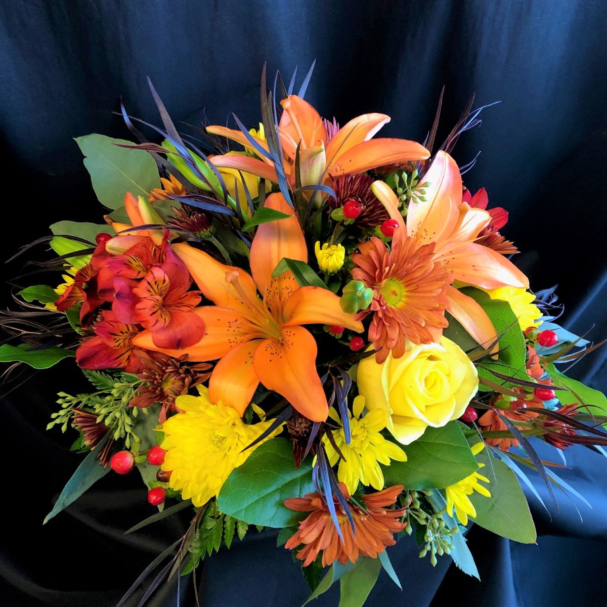 Fall Harvest Centerpiece – HUMMEL'S FLOWERS INC, Anchorage AK