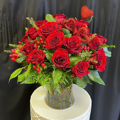 Modern Two Dozen Roses – HUMMEL'S FLOWERS INC, Anchorage AK